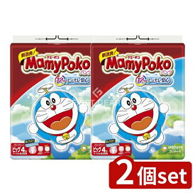 ＼レビュー特典有／【2個セット】 ユニ・チャーム マミーポコパンツBドラえもん [単品内容量/4枚] | マミーポコパンツ ドラえもん おむつ ビッグサイズ 子供用 ユニチャーム 赤ちゃん用 おまとめ買い 吸収ジェル デザイン新登場 漫画キャラクター パンツ型おむつ