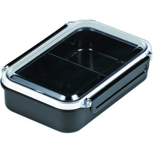 パール金属 D-6547 レノン ランチボックス650(ブラック) | ランチボックス お弁当箱 保存容器 パール金属 レノン 650ml 密閉 冷凍 電子レンジ おしゃれ シンプル スクエア 機能的 仕切り付き 耐熱