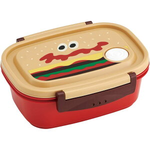スケーター ラク軽弁当箱(M)バーガCONバーガー | 弁当箱 ランチボックス お弁当 おしゃれ 軽量 ラク軽 バーガーコンクス レンジ対応 食洗機対応 保存容器 シール容器 小学生 子供 幼稚園 冷凍