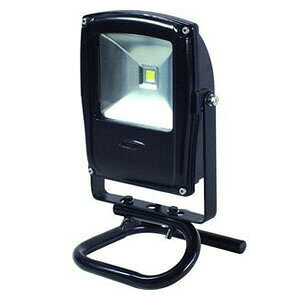 日動工業 LEDライト フラットライト LEN-F10S-BK-S(黒) 10W 電球色 床スタンド付 2500K