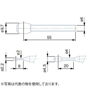 TESA(eT)@No.00760067@4.5mmM^`bvtq(M6`M48p)@BARREL-SHAPED PROBE TC 4.5mm