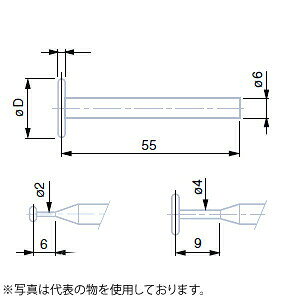 TESA(eT)@No.00760074@4.5mmfBXNtq@DISC TIP PROBE TC 4.5mm