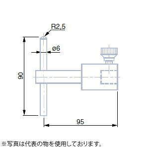 TESA(�e�T)�@No.00760094�@��6mm�s���t�v���[�u(���d)�@PROBE WITH A STAINL. STEEL PIN
