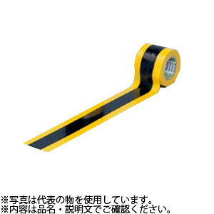 つくし工房 安全標識 TP-2 のり付テープ トラテープ 黄/黒 90mm巾×10m 塩ビフィルム