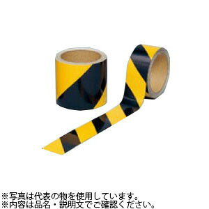 つくし工房 安全標識 TP-21 反射テープ ダイヤテープ 黄/黒 90mm巾×10m アクリル系+ガラスビーズ