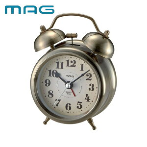 ノア精密 MAG(マグ) 目覚まし時計 ツインベルアラームクロック T-755 T-755AG-Z