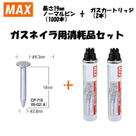 MAX(マックス) ガスネイラ用消耗品セット ノーマルピン 長さ19mm(1000本入) CP-719V6-G2(A)(CP92085)[在庫有り]