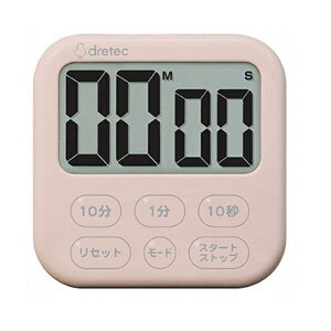 ドリテック 大画面タイマー「シャボン6」 ピンク T-615PK