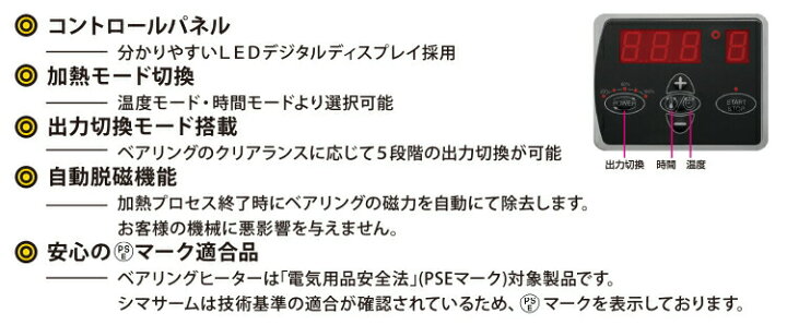 楽天市場】STJ(エスティジェイ) シマサーム ベアリングヒーター 