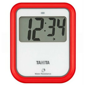 タニタ(TANITA)　TD-424-RD　非接触タイマー洗えるタイプ(レッド)