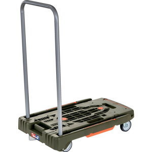 ■TRUSCO 樹脂台車 こまわり君(新型) 600X390 樹脂ストッパー付 オリーブドラブ MPK6039JSOD(6931676)