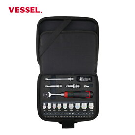VESSEL(ベッセル) 電動スリムラチェットセット 400ER3-1M 自動車整備 組立作業 手動 コンパクト ビット 工具 ラチェット プレゼント【在庫有り】