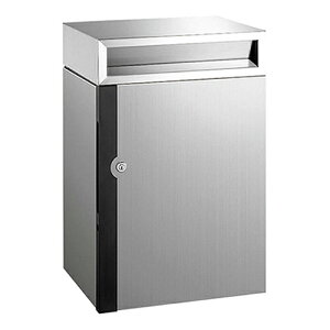 ◆ ナスタ ポスト 大型郵便受 壁付けタイプ 前入前出 防滴タイプ 大容量 W390×H590 KS-MB30SW-C