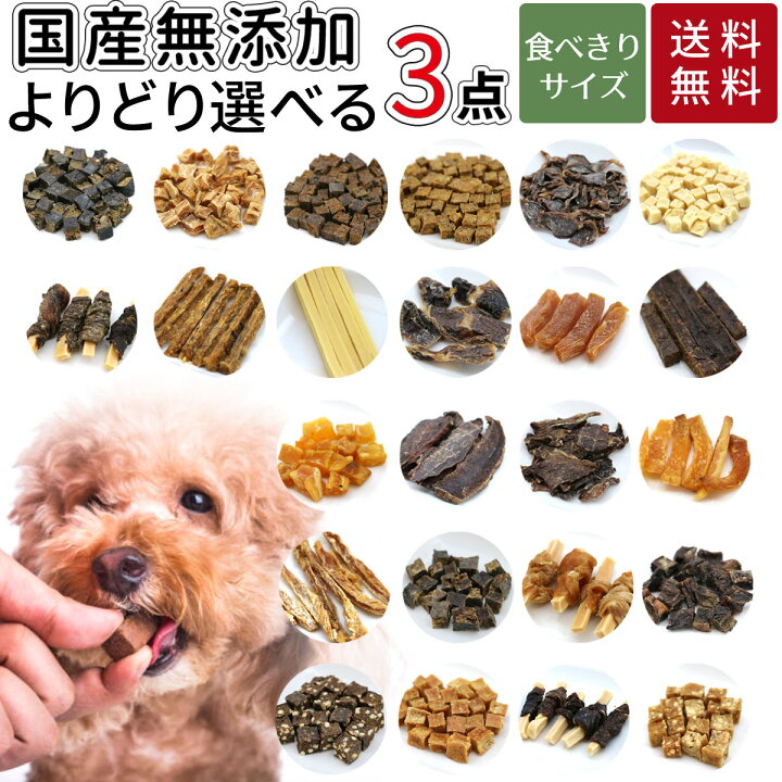 楽天市場 小袋 個包装 3種類 送料無料 犬 おやつ 無添加 どっぐふーどる 国産 ギフトセット 小分け マグロ さつまいも ささみ ジャーキー 馬肉 キューブドッグ ドッグフード ドックフード 犬おやつ 犬のおやつ 犬用 犬用品 オヤツ 犬のえさ 犬の餌 国産無添加 ごはん