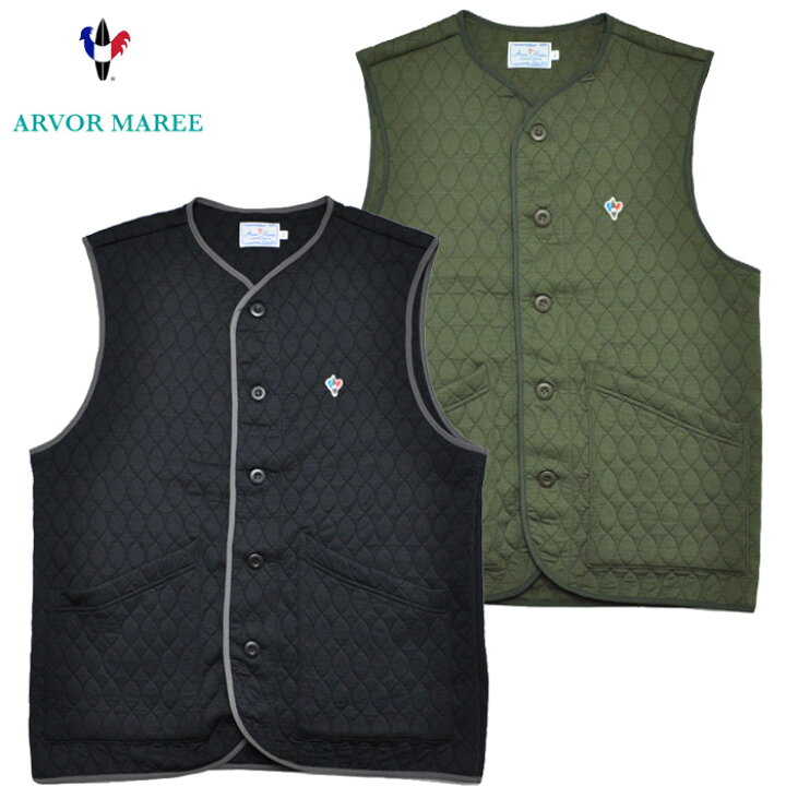楽天市場】ARVOR MAREE アルボーマレー ベスト ひょうたんQUILT CREW 