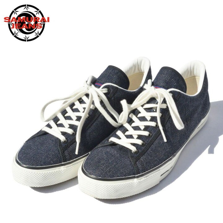楽天市場 サムライジーンズ Samurai Jeans スニーカー 15oz インディゴデニムスニーカー Sj56low D15oz インディゴ アメカジ Firstadium