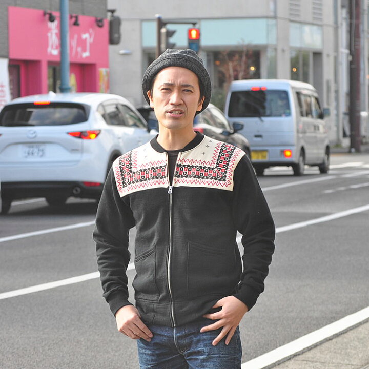 楽天市場】フラットヘッド THE FLAT HEAD 雪柄 フルジップ スウェット  