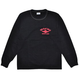 THE FLAT HEAD フラットヘッド Tシャツ FN-THCL-202 LONG SLEEVE T-SHIRT - FLYING WHEEL ロングスリーブTシャツ 長袖 メンズ アメカジ