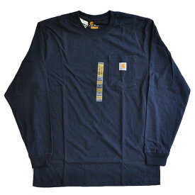 カーハート ロンT Long Sleeve Workwear Pocket T-Shirt 長袖 Tシャツ 白 黒 紺 グレー ポケット メンズ ロゴ K126 carhartt