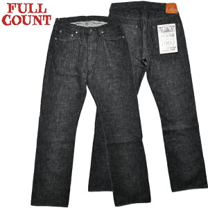 �t���J�E���g FULLCOUNT �f�j�� 1101BK Srtaight Black Selvedge Denim �u���b�N �W�[���Y