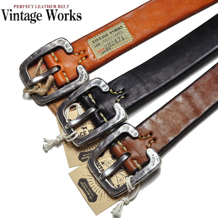 楽天市場】VINTAGE WORKS ヴィンテージワークス ベルト レザー 