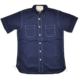 �V���K�[�P�[�� SUGAR CANE �V���c SC36267 FICTION ROMANCE 8.5oz. WABASH STRIPE WORK SHIRT ���[�N�V���c S-XL �� �A���J�W
