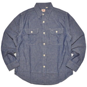 SUGAR CANE �V���K�[�P�[�� �V�����u���[�V���c SC27850 BLUE CHAMBRAY WORK SHIRT �����Y �u���[