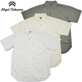 NIGEL CABOURN ナイジェルケーボン ブリティッシュオフィサーズシャツ ショートスリーブ BRITISH OFFICER'S SHIRT SHORT SLEEVE-TYPE2 S/S 半袖シャツ