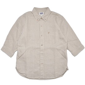 PHERROW'S フェローズ シャツ 七分袖リネンBDシャツ 23S-P7BD1 トップス メンズ アメカジ