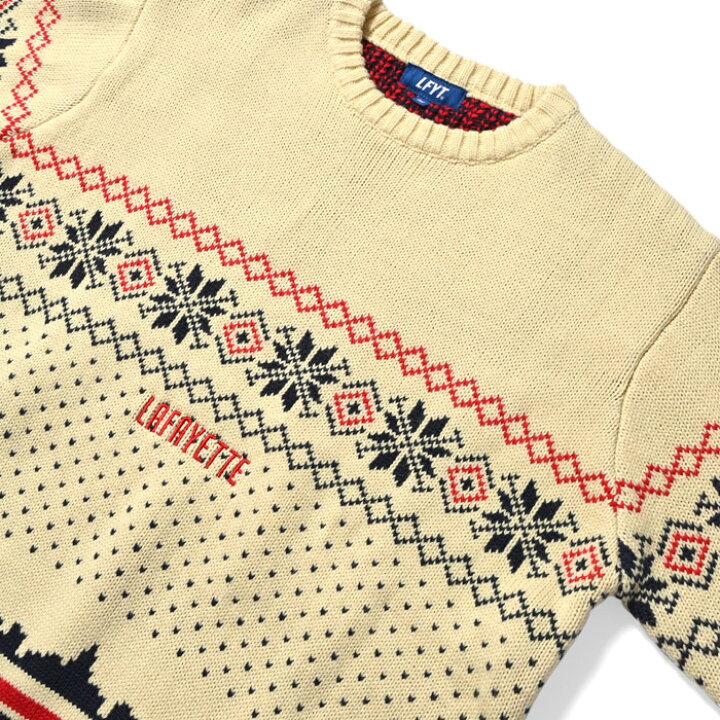 楽天市場】LFYT ニット セーター ラファイエット CITY SCAPE SWEATER 