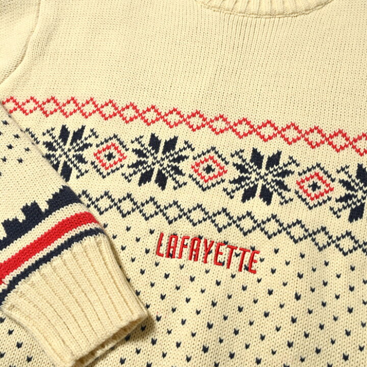 楽天市場】LFYT ニット セーター ラファイエット CITY SCAPE SWEATER 