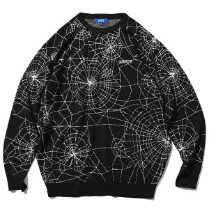 LFYT ���t�@�C�G�b�g �j�b�g �Z�[�^�[ SPIDERWEB SWEATER LA240401