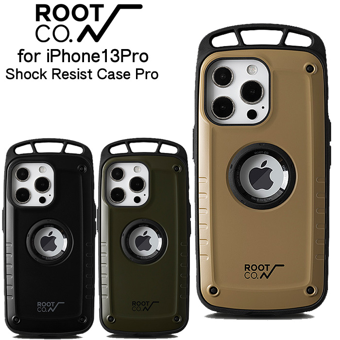 ROOT CO iPhone13Pro ルートコー Shock まとめ買いでお得 Resist Case Pro. アウトドア for iPhone13 Pro 耐衝撃 スマホケース iPhoneケース ケース 評価