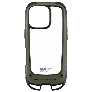 root co ���[�g�R�[ iPhone16Pro GRAVITY Shock Resist Case +Hold. �ϏՌ� �A�E�g�h�A �N���A