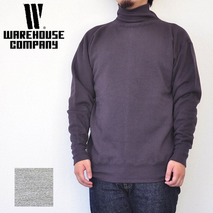 楽天市場 Warehouse ウエアハウス スウェット Lot 468 2本針ハイネックスウェット メンズ ネイビー グレー S L Firstadium