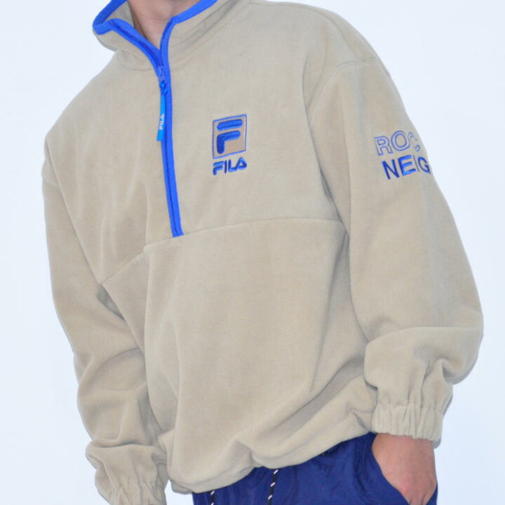 楽天市場】フィラ ヘリテージ FILA フリースジャケット Haif zip 