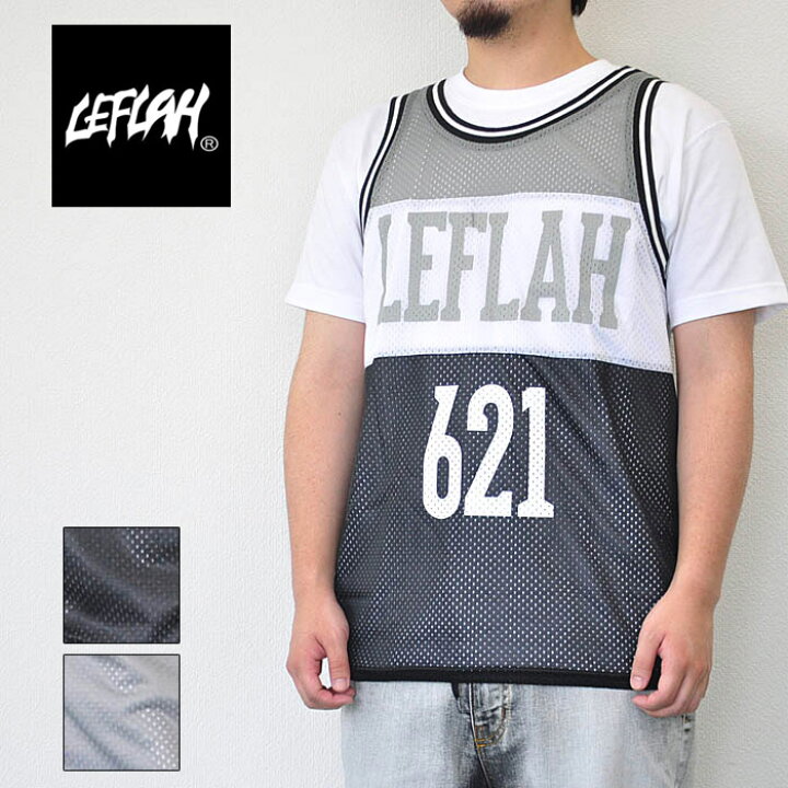 楽天市場】レフラー LEFLAH メッシュ タンクトップ メンズ 黒/グレー M 