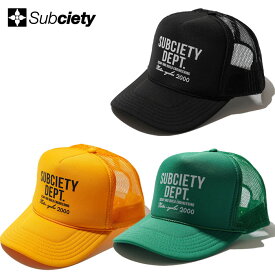 SUBCIETY サブサエティ キャップ MESH CAP 103-86874 メッシュキャップ サブサエティー ストリート