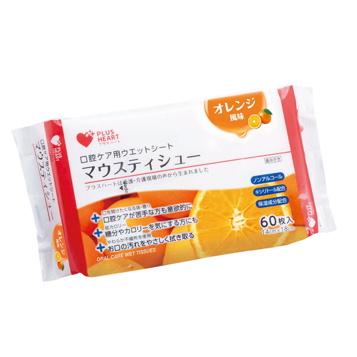 楽天市場】プラスハート マウスティシュー 60枚入（いちご味／オレンジ