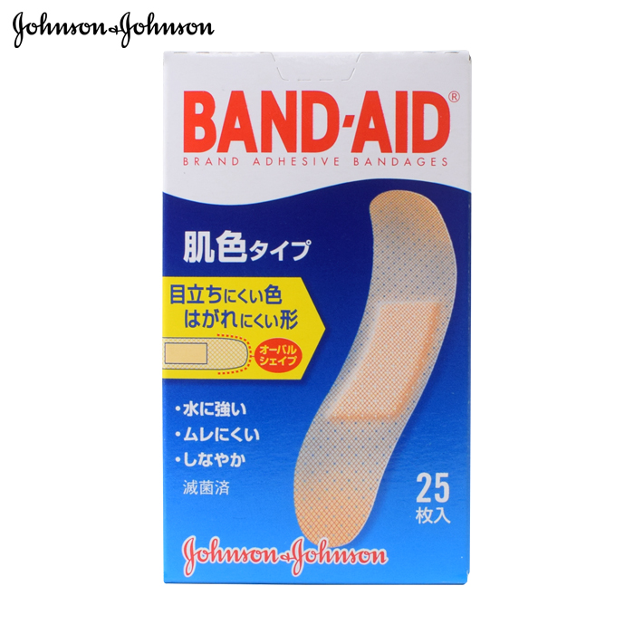 激安人気新品バンドエイド 肌色タイプ スタンダードサイズ 25枚入 絆創膏 BAND-AID