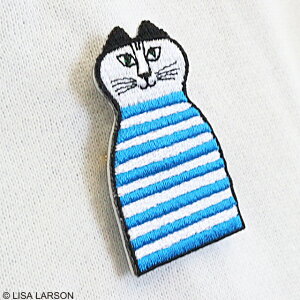 LISA LARSON リサ・ラーソン ミンミブローチ 刺繍ブローチ 猫 日本製