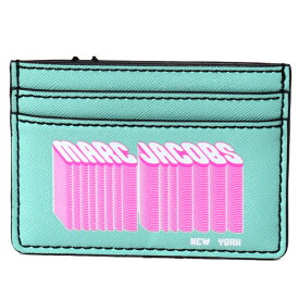 マークジェイコブス カードケース MARC JACOBS レザー メニー レイアーズ ポップアートロゴ プリント スリム カードケース 名刺入れ サーフマルチ M0014819-442【ブランド 新品 送料無料 誕生日 記念日 お祝い プレゼント 正規 人気 レディース 安心 保証 ギフト 10倍】