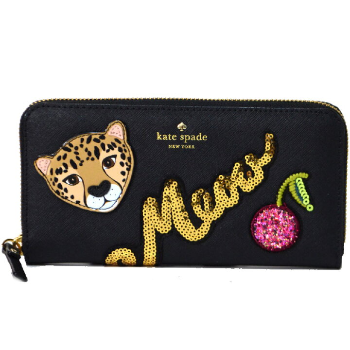 楽天市場】ケイトスペード 財布 katespade サフィアーノレザー ヒョウ 