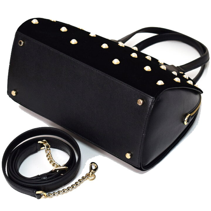 楽天市場】ケイトスペード バッグ katespade ベルベット レザー パール  