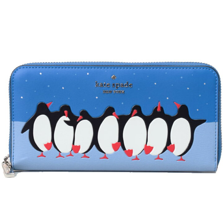楽天市場】ケイトスペード 長財布 katespade レザー ペンギン フレンズ 