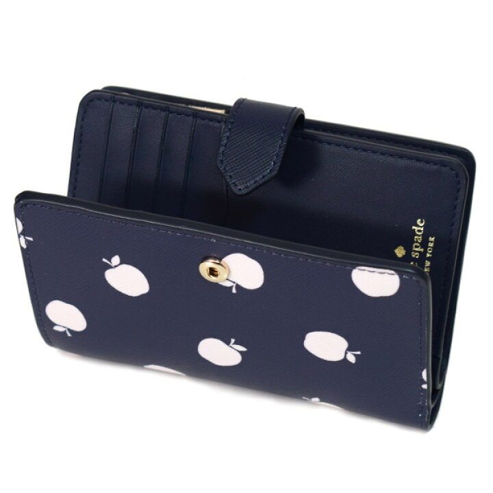 楽天市場】ケイトスペード 財布 katespade PVC ステイシー りんご 