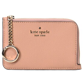 ケイトスペード カードケース katespade レザー ダーシー ロゴ キーリング付き ミディアム L字 ジップ コインケース 小銭入れ カードホルダー ライトフォーン WLR00595【ブランド 新品 送料無料 10倍 OUTLET アウトレット 誕生日 プレゼント ギフト レディース】