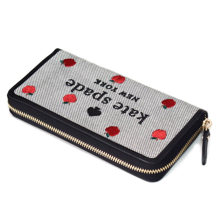 楽天市場】ケイトスペード 長財布 katespade キャンバス レザー ロゴ 