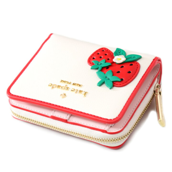 楽天市場】ケイトスペード 財布 katespade レザー ストロベリー 苺 
