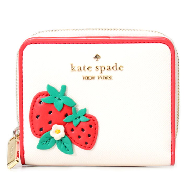 楽天市場】ケイトスペード 財布 katespade レザー ストロベリー 苺 